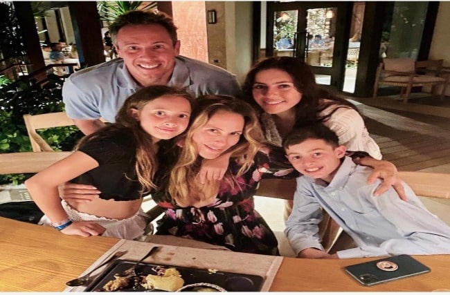 Photo of Bella Cuomo and her family members at their house